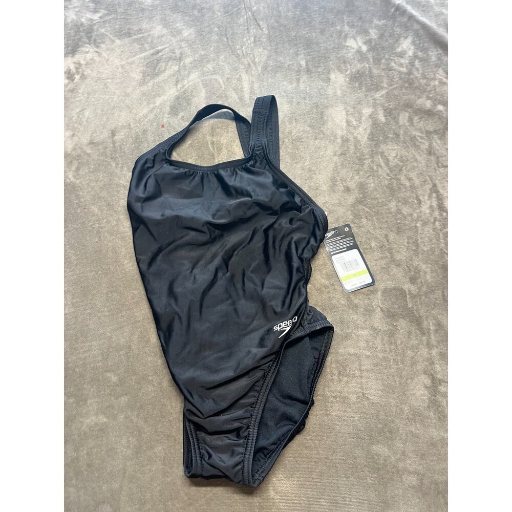 Speedo Pro LT Woman's Bathing Suit Black Size 30 NWT